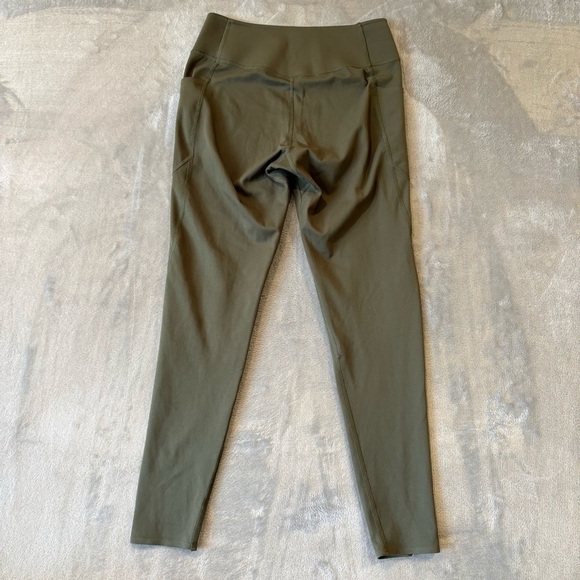 Uniqlo Khaki Gym Athletic Activewear Leggings Wmn’s Sz S - Picture 4 of 7